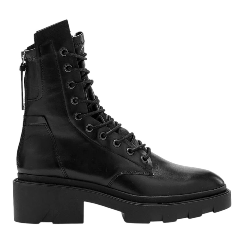 ASH Women's MADNESS Black Lace Up Zip Ankle Fashionable Boots, Size US 7. EU 37